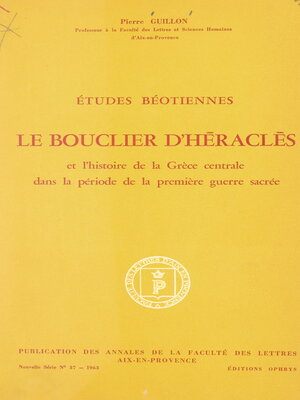 cover image of Études béotiennes